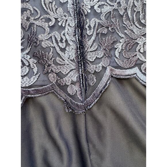 NWT Alex Evenings Formal Dress and Jacket Set Gown Lace Navy Size 6 Petite - Picture 14 of 14